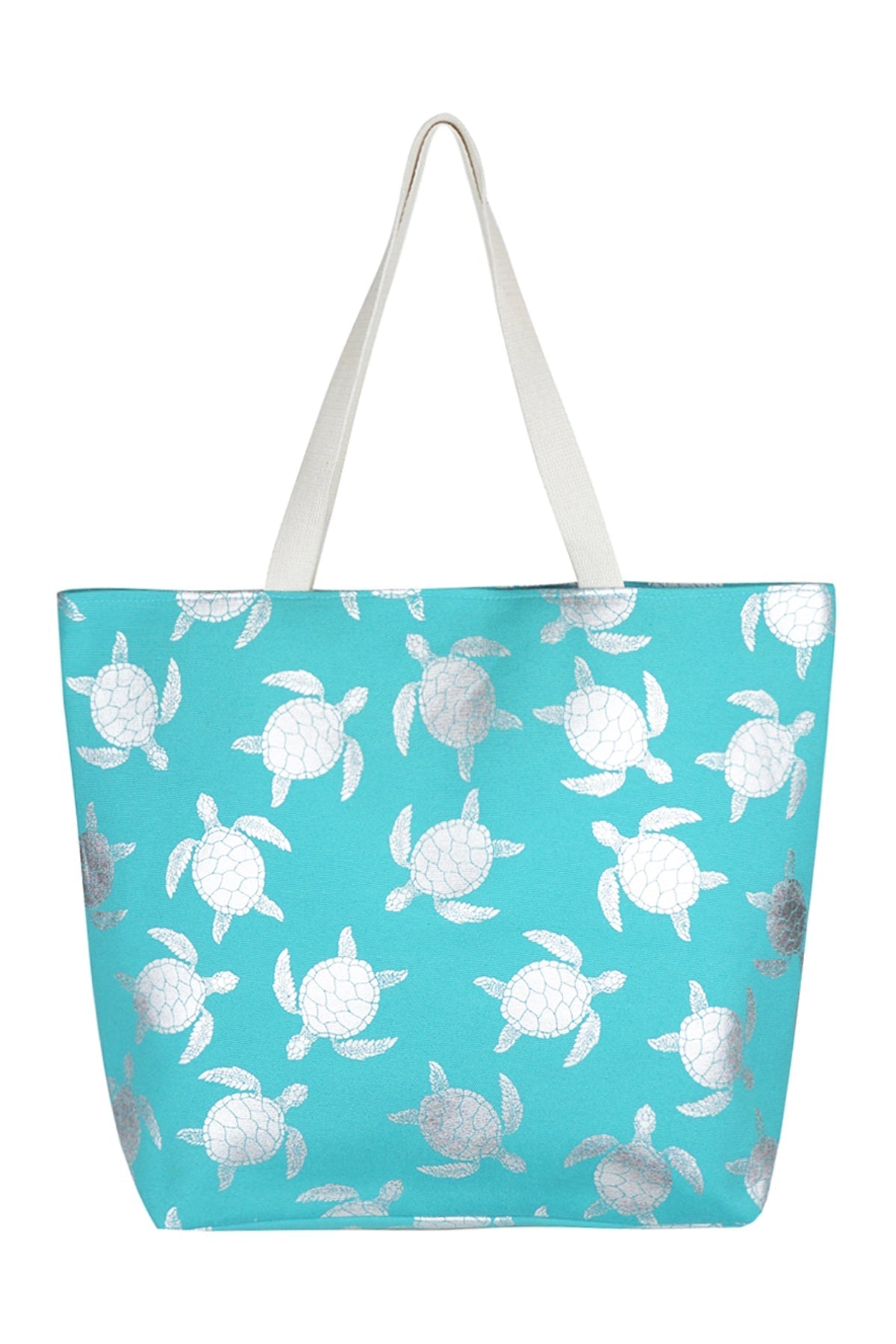 Gold Foil Turtle Tote Bag