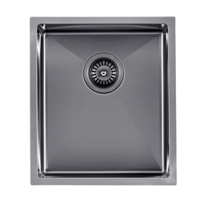 Gun Metal Grey Undermount Sink - Single Bowl 390 x 450