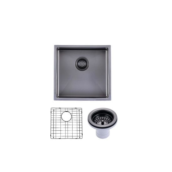 Gun Metal Grey Undermount Sink - Single Bowl 440 x 440