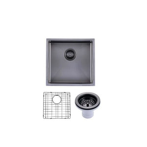 Gun Metal Grey Undermount Sink - Single Bowl 440 x 440