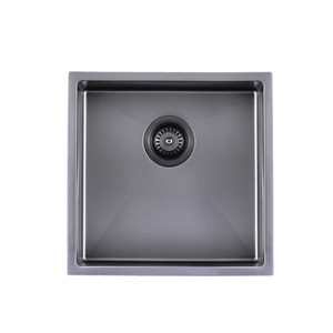 Gun Metal Grey Undermount Sink - Single Bowl 440 x 440