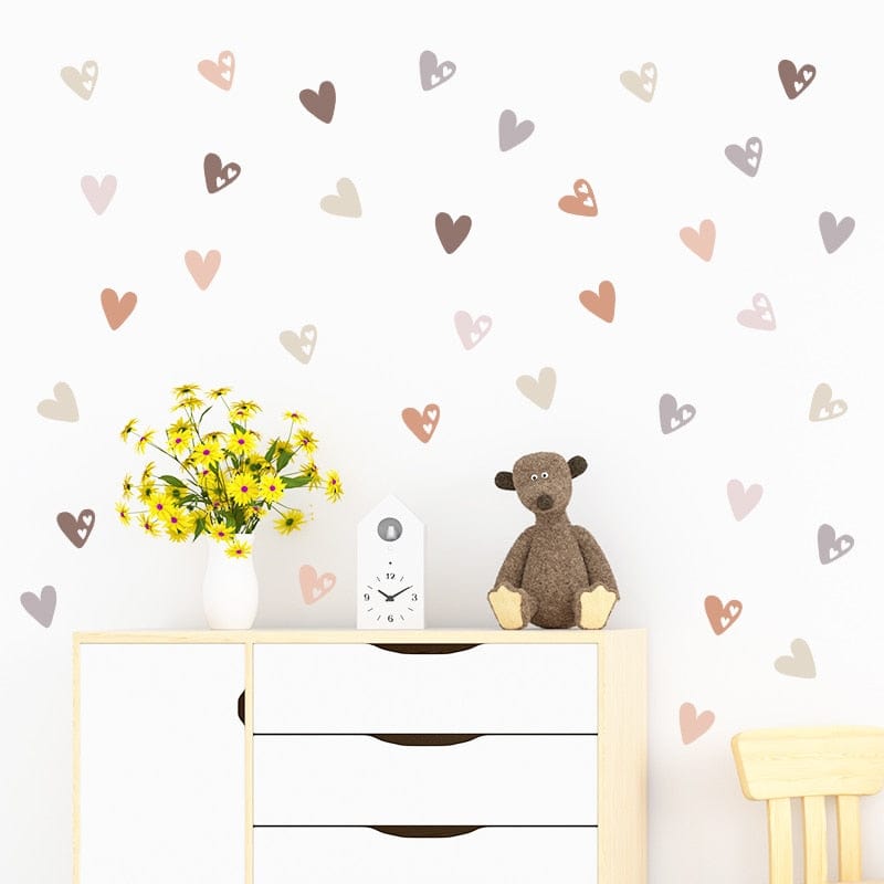 Heart Shape - Boho Style Wall Stickers