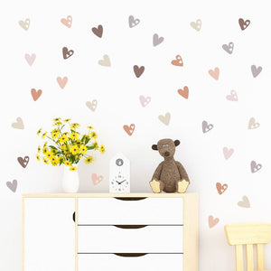 Heart Shape - Boho Style Wall Stickers