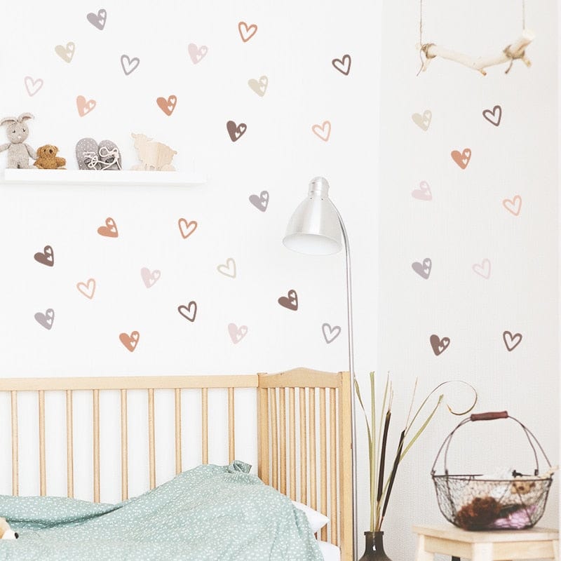 Heart Shape - Boho Style Wall Stickers