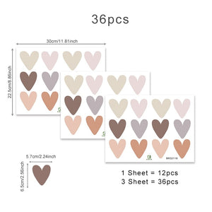 Heart Shape - Boho Style Wall Stickers