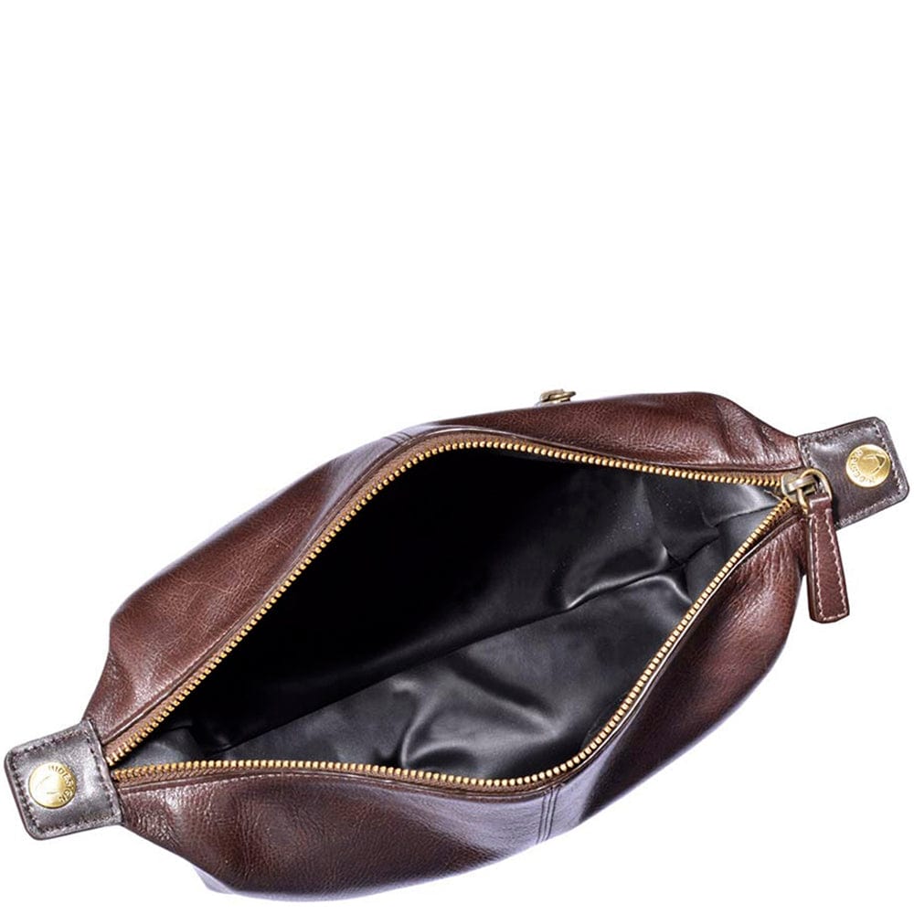 Hidesign Charles Leather Travel Kit Brown