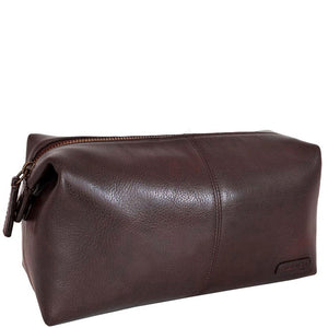 Hidesign Charles Leather Travel Kit Brown