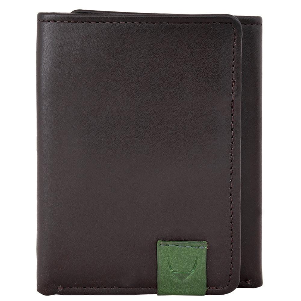 Hidesign Dylan Compact Trifold Leather Wallet With ID Window