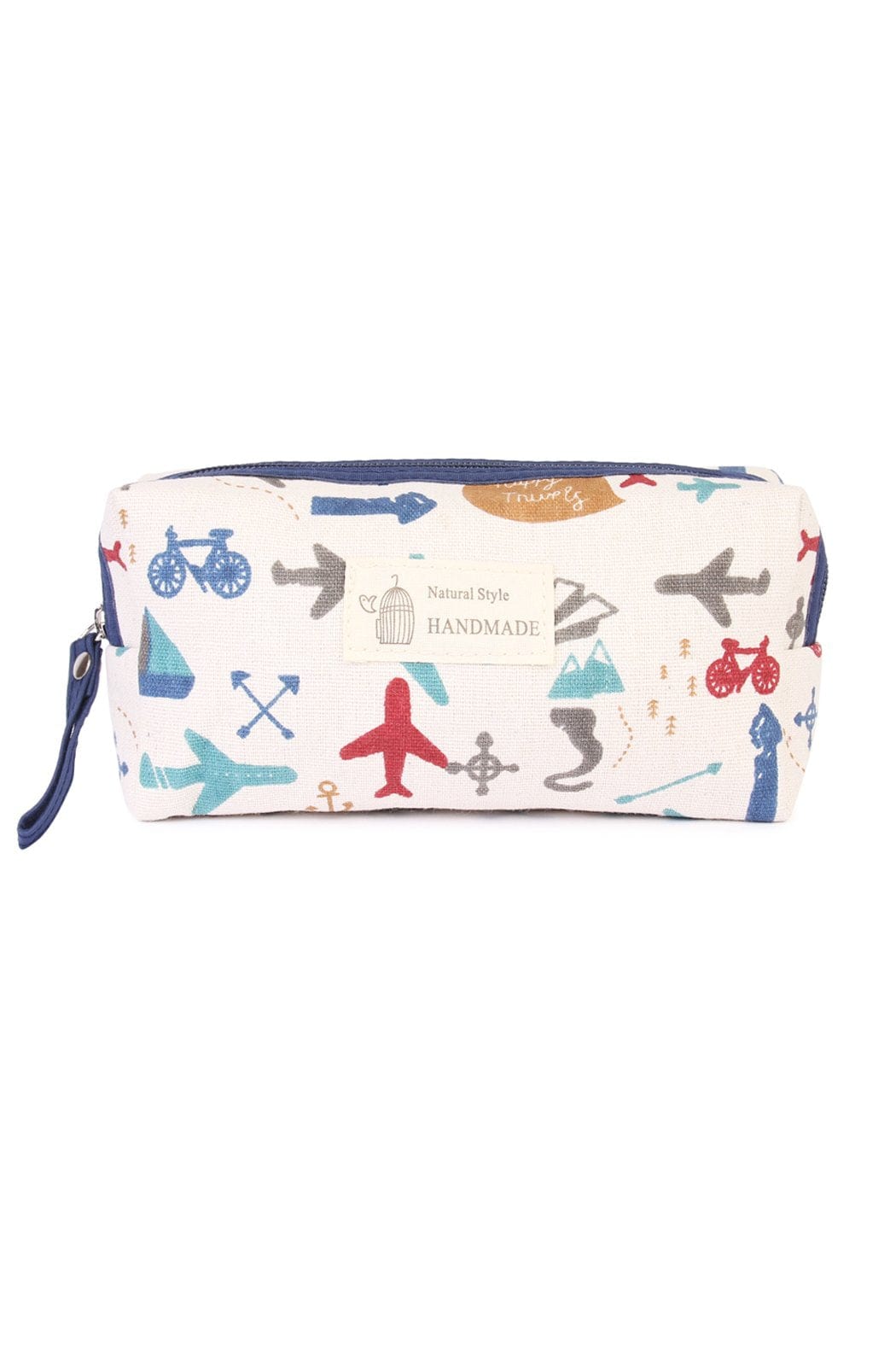 J122-6 - Summer Airplane Cosmetic Pouch