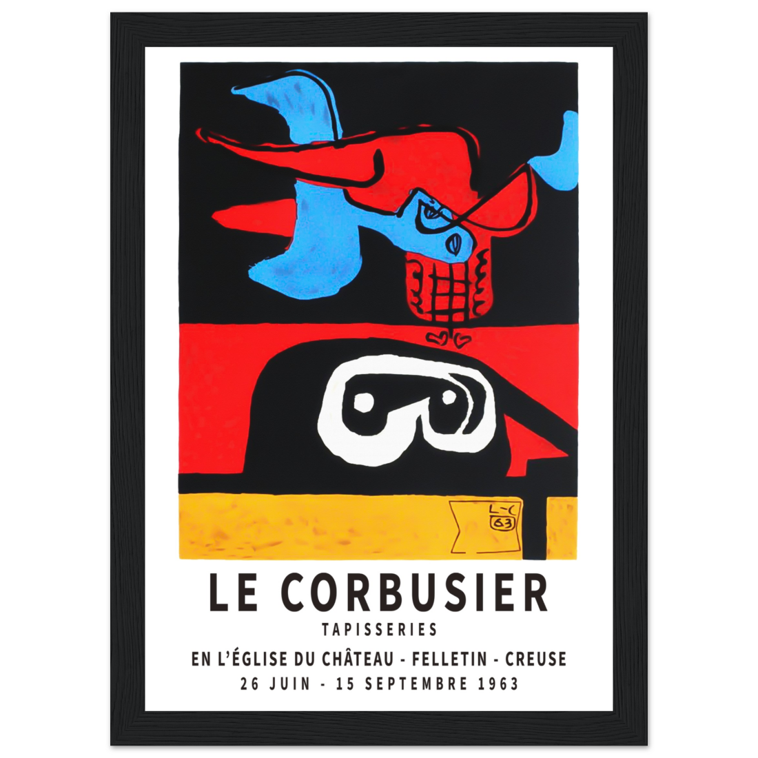 Le Corbusier 1963 Exhibition Artwork Poster