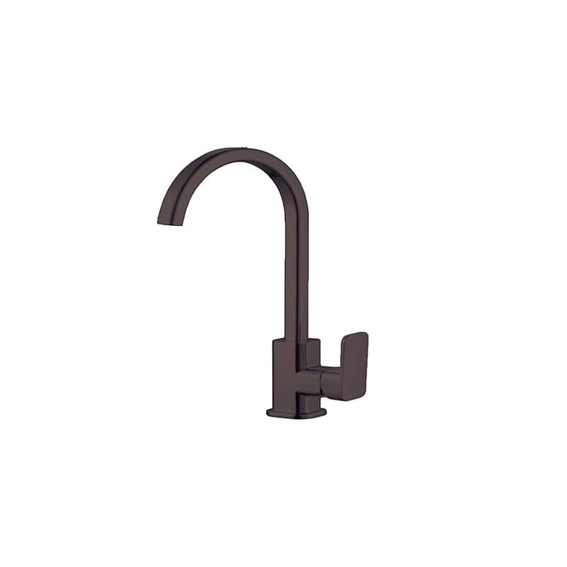Matte Black Gooseneck Kitchen Mixer Tap