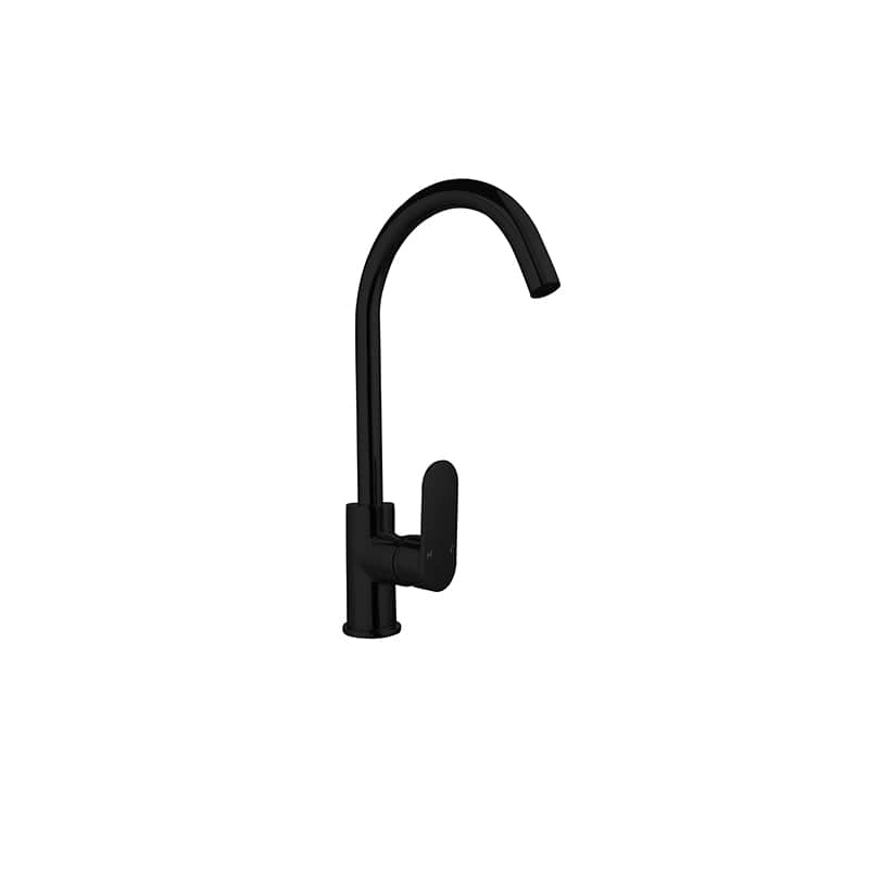 Matte Black Gooseneck Kitchen Tap