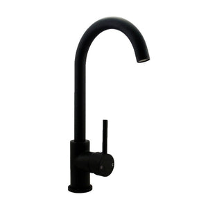 Matte Black Standard Gooseneck Kitchen Mixer Tap