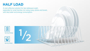 Midea - 60cm Freestanding Stainless Steel Dishwasher