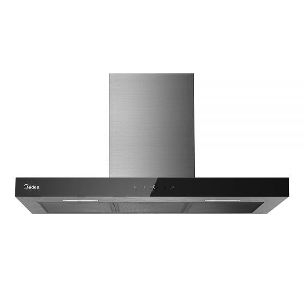 Midea - 90cm Black Canopy Rangehood