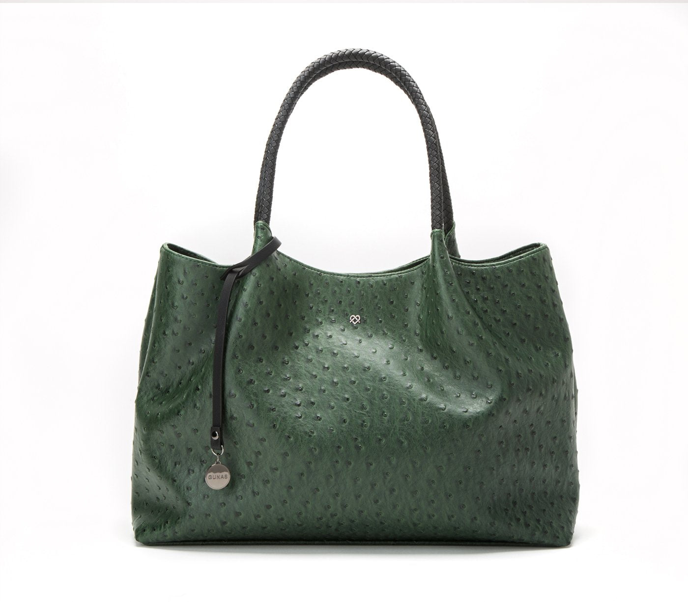 Naomi - Dark Green Vegan Leather Tote Bag