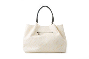 Naomi - White Vegan Leather Tote Bag