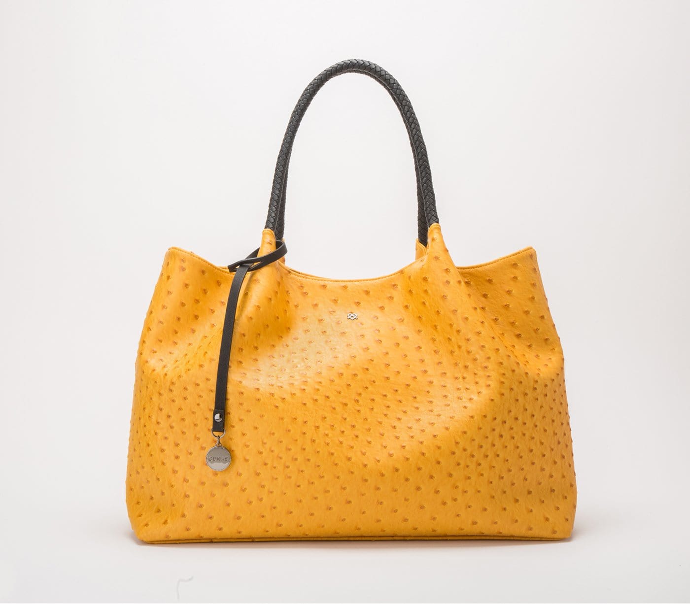 Naomi - Yellow Vegan Leather Tote Bag