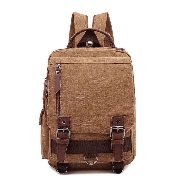 Lightweight Canvas Travel Backpack – Breathable, Wear-Resistant Retro ...