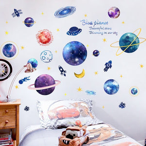 Outer Space Planets Wall Sticker