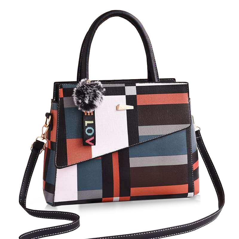 Patchwork Casual Large Shoulder Handbag