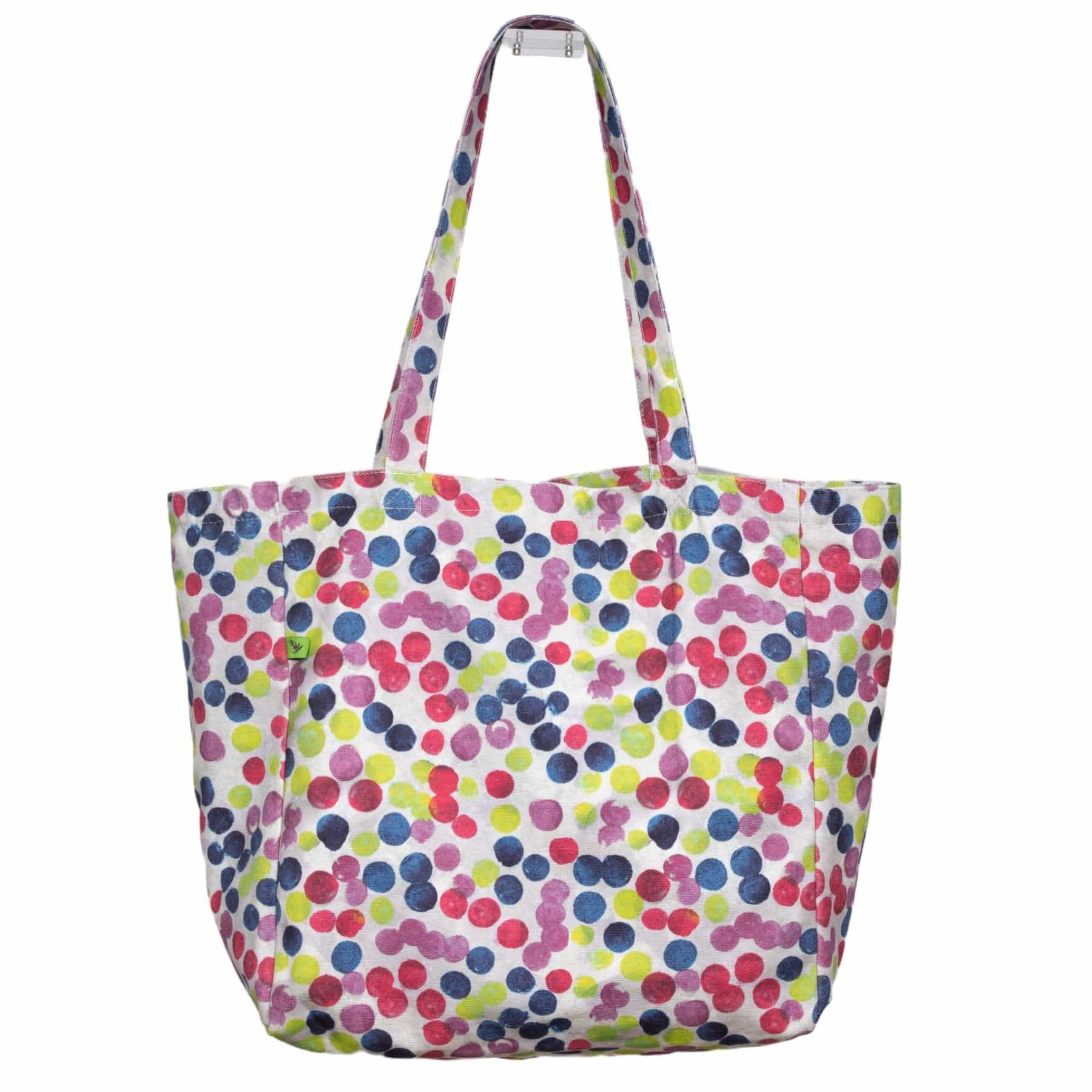 Polka Dot Keep 'Em Separated Canvas Tote Bag