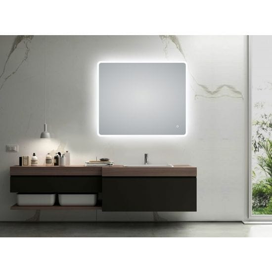 Rectangle Bathroom Mirror - 3 Colour LED Light