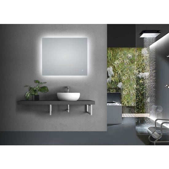 Rectangle Bathroom Mirror - LED Lighting and Defogger