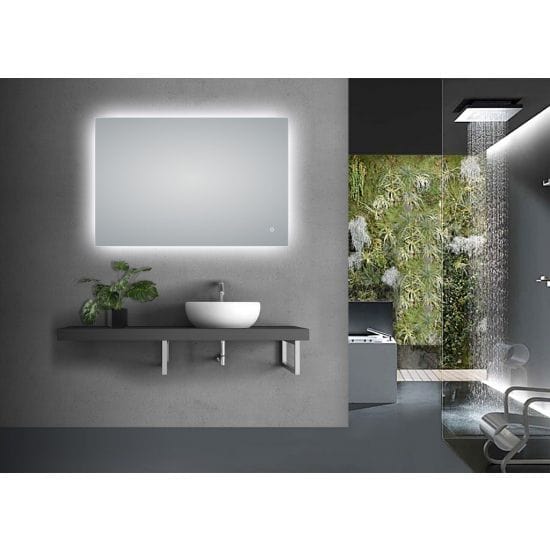 Rectangle Bathroom Mirror - LED Lighting and Defogger