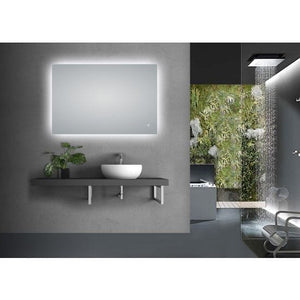 Rectangle Bathroom Mirror - LED Lighting and Defogger