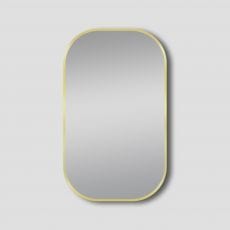 Rectangular Framed Mirror - Rounded Corners - 450 x 750