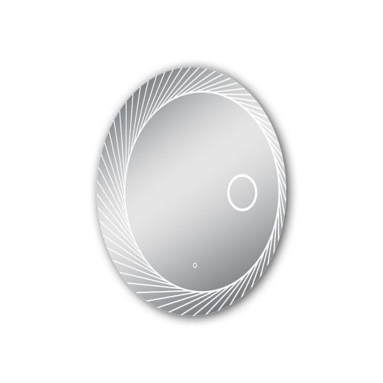 Round Bathroom Mirror with LED Lighting 800mm