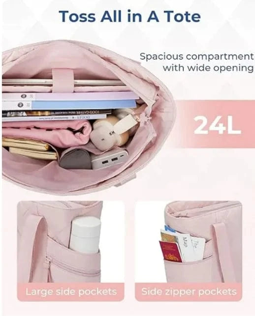 Strap & Zip Travel Tote for Women