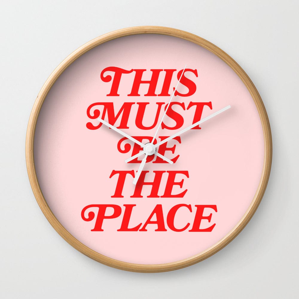 This Must Be the Place Wall Clock