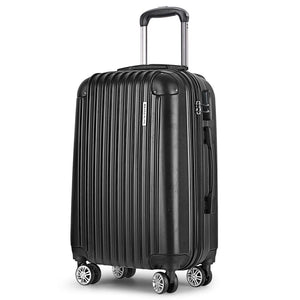 Wanderlite 24" Luggage Trolley Travel Suitcase Set Hard Case Shell Lightweight