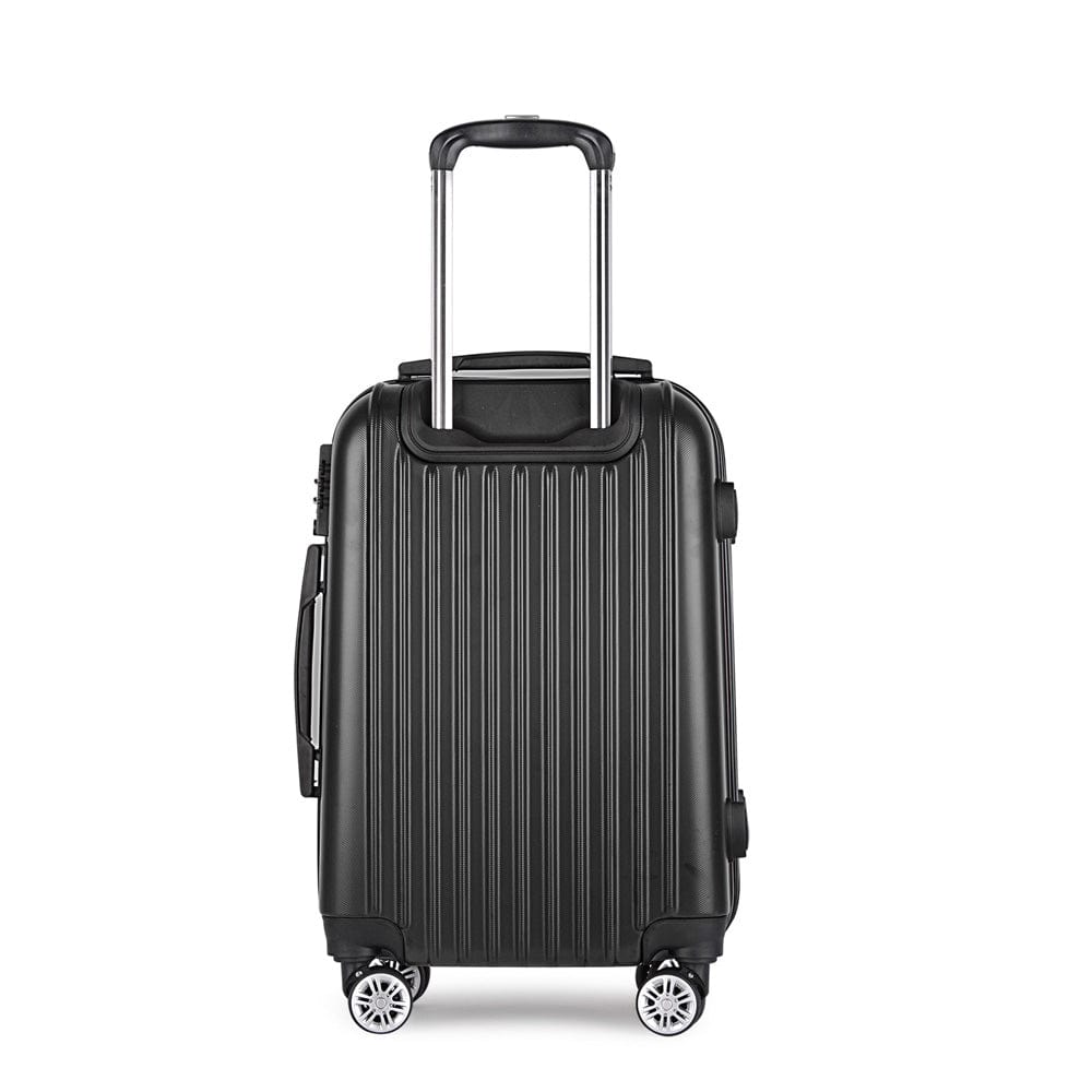 Wanderlite 24" Luggage Trolley Travel Suitcase Set Hard Case Shell Lightweight
