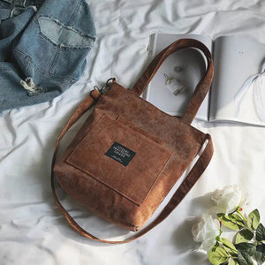 Women Corduroy Shoulder Bags