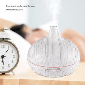 Wood Grain Ultrasonic Essential Oil Diffuser with Remote