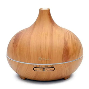 Wood Grain Ultrasonic Essential Oil Diffuser with Remote