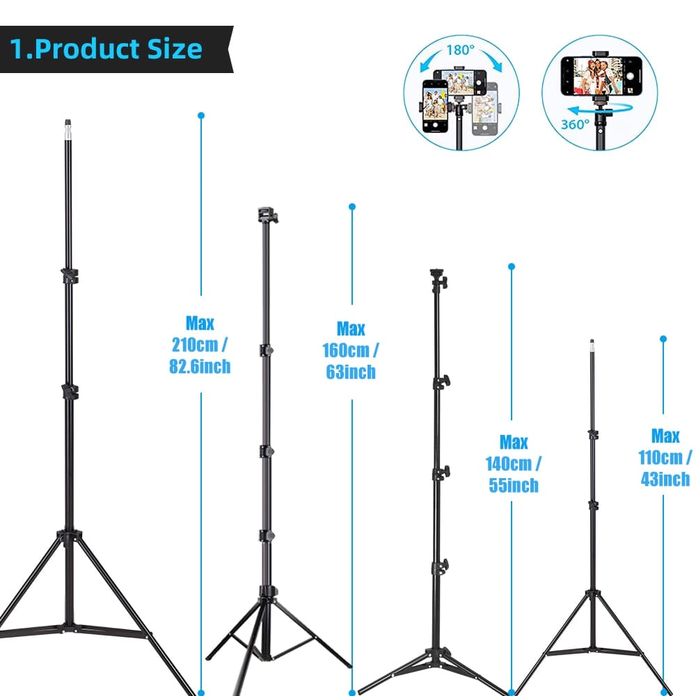 Aluminum Mobile Phone Tripod Stand With Bluetooth