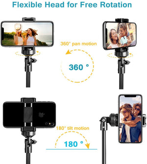 Aluminum Mobile Phone Tripod Stand With Bluetooth