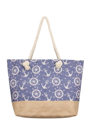 Anchor Print Tote Bags