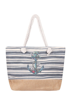 Anchor Print Tote Bags