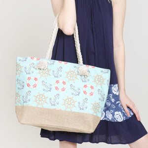 Anchor Print Tote Bags