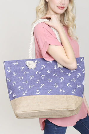 Anchor Print Tote Bags