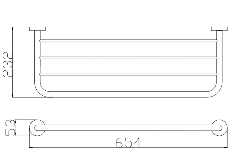 Bad und Kuche Bathroom Towel Rack - BK481