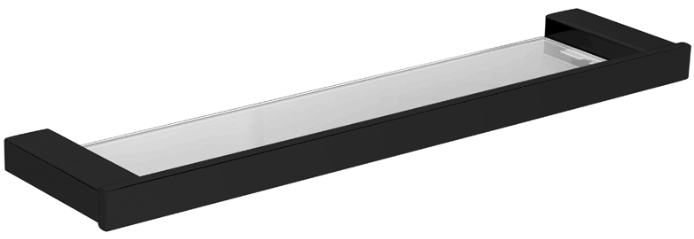 Bad und Kuche Black Glass Shelf - BK1610B