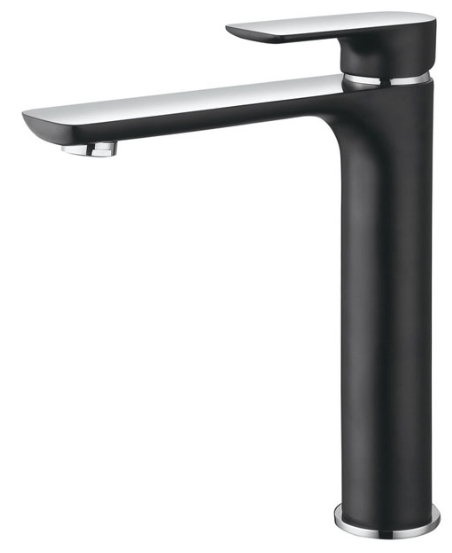 Bad und Kuche - Black Hi-Rise Basin Mixer BKM402-B