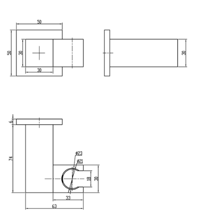 Bad und Kuche Black Shower on Rail - BKS102-B