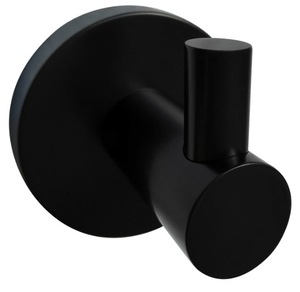 Bad und Kuche Black Single Robe Hook - BK405B